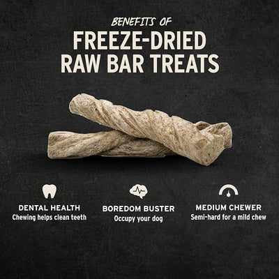 Vital Essentials Freeze-Dried Raw Moo Stick Dog Treat & Natural Chew, 2-Pack | Single Ingredient Dog Treat for Medium Chewers | Made in USA