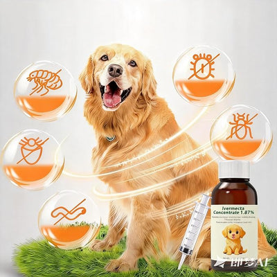 lvermect for Dogs, forDewormex Cats, Suitable for Cats, Dogs, Cattle, Sheep, Horses, and Poultry, 100mL