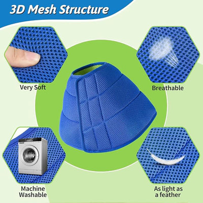 Soft Dog Cone Recovery Collars & Cones After Surgery for Small,Medium Large Dogs,Adjustable Breathable Dog Cone Collar,Protect Pets from Licking Wounds,Soft and Comfortable, Reduce Anxiety (blue, XXL)