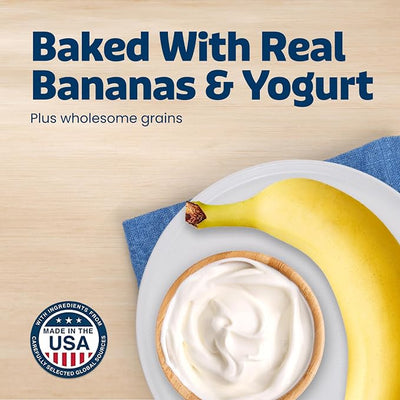 Blue Buffalo Health Bars Bananas & Yogurt Crunchy Dog Biscuits, Oven-Baked with Real Bananas & Natural Ingredients, Healthy Dog Treats with No Artificial Flavors or Preservatives, 16 oz.