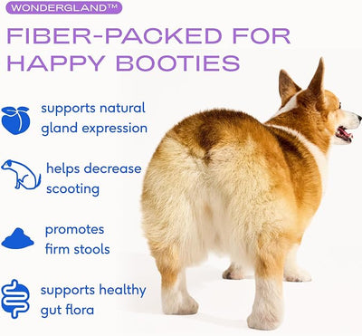 Native Pet WonderGland - Dog Anal Gland Supplement - Promotes Firm Stools, Natural Gland Expression to Help Reduce Scooting - Fiber Food Topper with Miscanthus Grass, Pumpkin & Probiotics - 60 Scoops