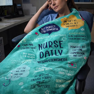 Nurse Gifts for Women Men, Soft Blanket Throw for Registered Nurses RN LPN Nursing Student Graduation，Nurse Week Birthday Appreciation Retirement Gift,Blanket for Bed Couch Travel