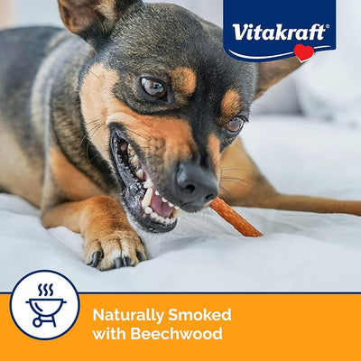 Vitakraft Treaties Dog Treat, Smoked Chicken Recipe with Sweet Potatoes, Value-Pack, 16 Count