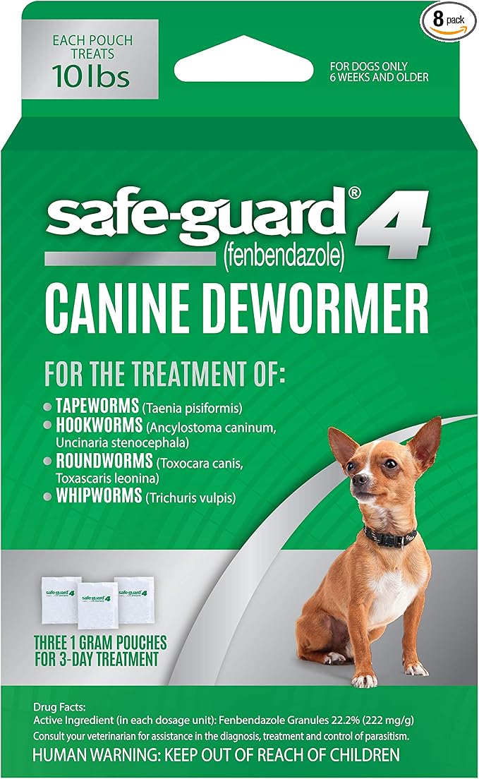 Safe-Guard Canine Dewormer for Small Dogs, 3 Day Treatment
