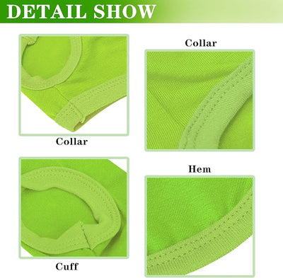 Cotton Dog Shirt with 'Little Miss Adorable' Corgi Head Print, Soft & Breathable Pet Apparel for Small, Medium, and Large Dogs, All-Season Sleeveless Vest, Cute and Comfortable Dog Outfit.Green L