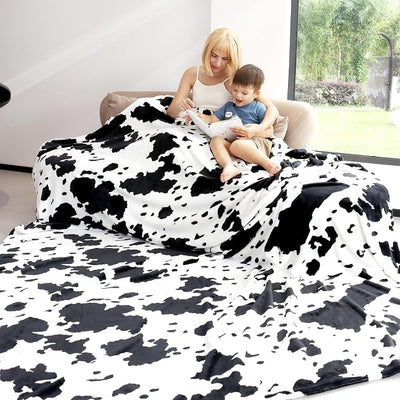King Size Fleece Blanket for Bed, Extra Large Soft Fuzzy Plush Bed Throws for All Season, Warm Bedroom Living Room Decor, Cozy Gifts for Women Men, 90x108 Inches