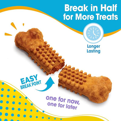 Nylabone Nubz Natural Dog Chew Treats for Puppies, Long Lasting Dog Chew Bones Made in USA, Puppy Training Treats, Turkey & Sweet Potato Flavor, for Small Dogs Up to 25 lbs. (8 Count)