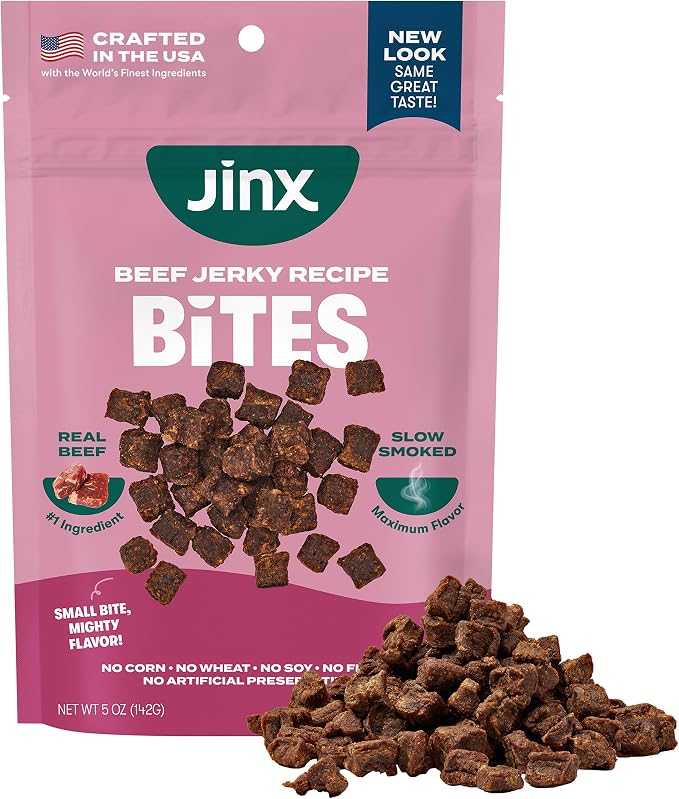 Beef Bites Jerky Dog Treats – Soft & Chewy, All Natural Dog Jerky Treats with Grass-Fed Beef - Pet Products for All Dogs (Puppies, Adults & Seniors) - 5oz