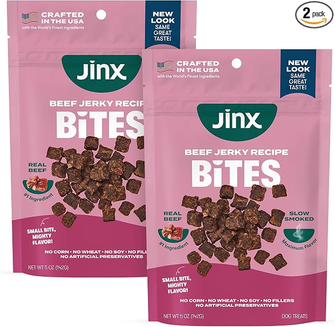 Jinx Soft Jerky Dog Treats Bundle - Beef Bites (2 Pack)