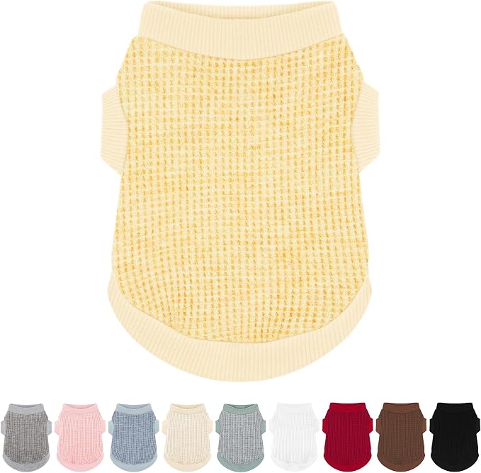 Cozy and Functional Dog Shirts for Small Puppies: Stretchable Ginger Attire with Easy-On Design, Ideal for Chihuahuas and Yorkies - Enhance Comfort and Playfulness on Chill Days XX-Large