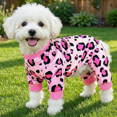 Dog Onesie & Pajamas for Small Puppy Dogs, Ultra-Premium Pjs XS | Vet-Approved Hypoallergenic Polyester, Lightweight, Breathable & Won't Overheat, Gentler on Skin, Size XS (Pet: 2.5-4lbs)