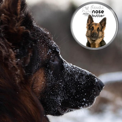 The Blissful Dog German Shepherd Nose Butter, Versatile Dog Nose Balm for Dry Nose, Handcrafted Nose Moisturizer, Easy-to-Apply Dog Essentials, Unscented, 16 oz.