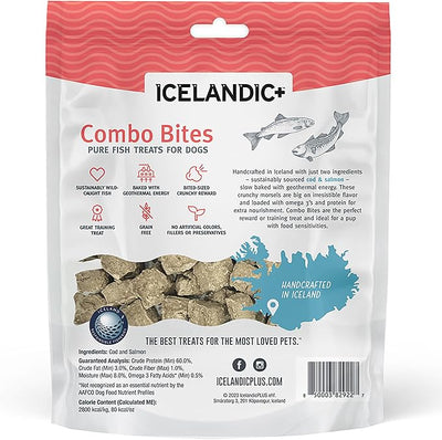Icelandic+ Plus Cod & Salmon Combo Bites Dog Treat 3.0-oz Bag