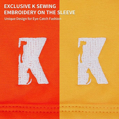 Koneseve Dog Shirts Breathable Cotton Dog Clothes Stretchy T-Shirt for Small Medium Large Dogs Cat Shirt Soft Puppy Outfit Kitten Apparel Pet Pullover Tee Blank Sweatshirt 2-Pack Yellow & Orange S