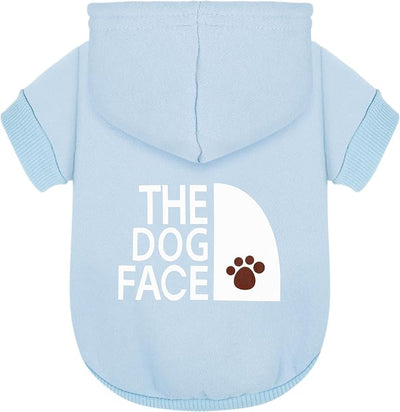 Paiaite Light Blue Chihuahua Dog Hoodie: Keep Your Pup Warm and Stylish with a 'The Dog Face' Printed Sweatshirt Pet Clothes and Sweater Coat All in One Perfect for Winter and Cool Summer Nights! 2XL