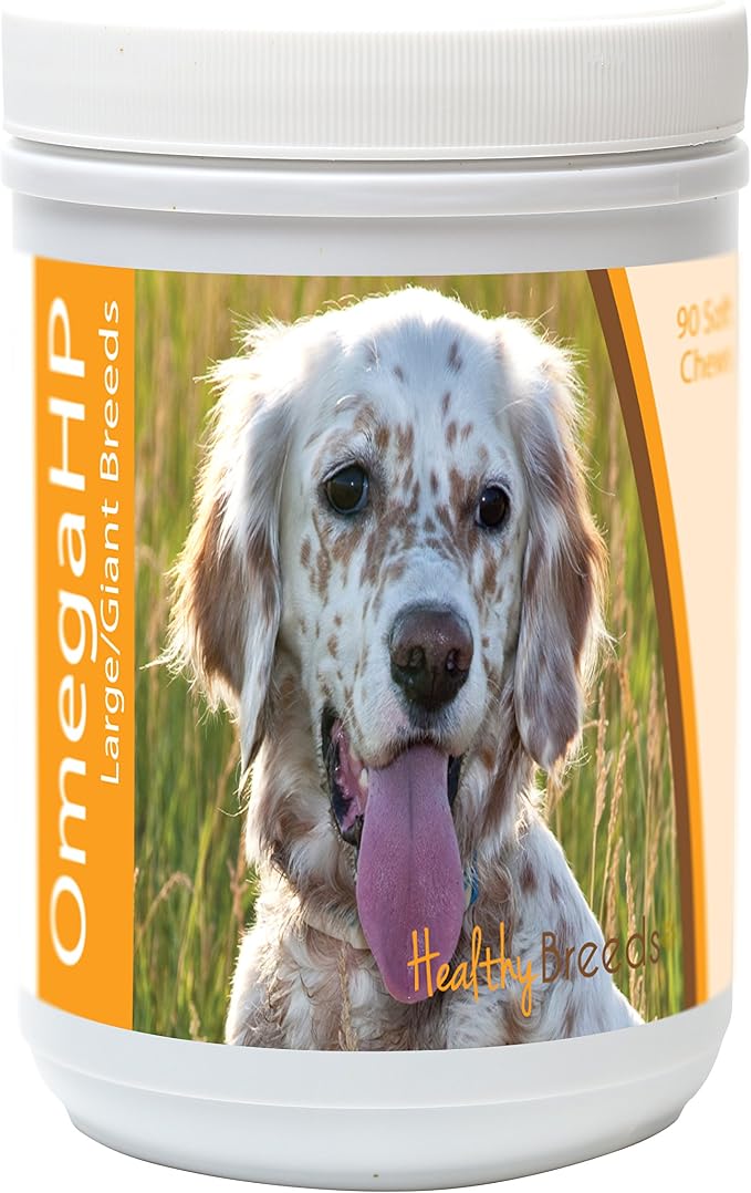 English Setter Omega HP Fatty Acid Skin and Coat Support Soft Chews 90 Count