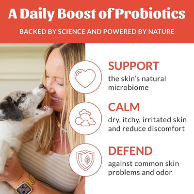 SKOUT'S HONOR Probiotic Itch Relief Spray for Pets - Non-Medicated, Fragrance-Free, Natural, Vegan, Long-Lasting Relief, with Soothing Aloe & Avocado Oil, 8 oz, 2-Pack