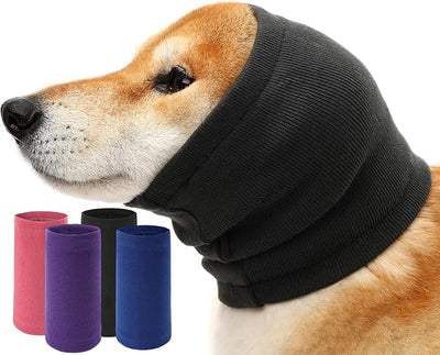 Dog Calming Hoodie Ear Muffs Noise Protection, Dog Hoodie Hematoma Ear Wrap, Ear Covers for Bath, Thunderstorms
