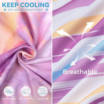 cyeollo 2pack Dog Shirt Cooling Breathable Sleeveless Summer Clothes for Dogs, Intant Cool T Shirts for Small Dogs, Purple S