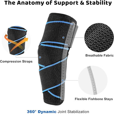 Dog Knee Brace for ACL Tear, Arthritis, Patella Luxation & Post-Surgery Support - Breathable, Adjustable Canine Leg Brace for Pain Relief & Mobility, for Medium & Large Dogs(L)