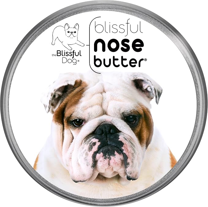 Bulldog Nose Butter, Versatile Dog Nose Balm for Dry Nose, Handcrafted Nose Moisturizer, Easy-to-Apply Dog Essentials, Unscented, 4 oz.