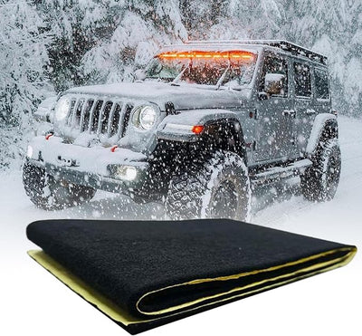 Battery Insulation for Cars Adhesive Vehicle Supplies | Car Battery Fireproof Blanket for Drivers Trucks SUVs RVs Sedans Fleet Managers Garage Overnight Parking Daily Commute Road