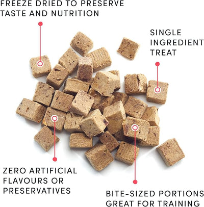 Crumps Naturals Mini Trainers Freeze Dried Pork Hearts 1.9oz, Dog Treats