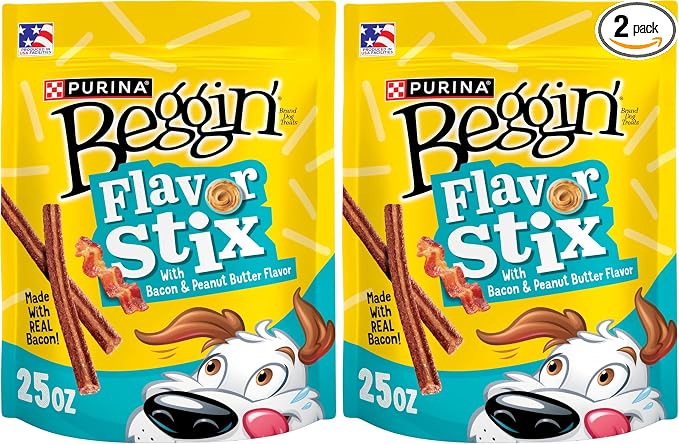 Flavor Stix with Bacon & Peanut Butter Flavor - 25 oz. Pouch (Pack of 2)