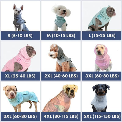 Spark Paws Anxiety Relief Vest for Dogs – Gentle Compression Dog Anxiety Suit, Calming Wrap for Separation Anxiety, Thunder, Fireworks, Suitable for Small Medium and Large Breeds - Pink - Size L