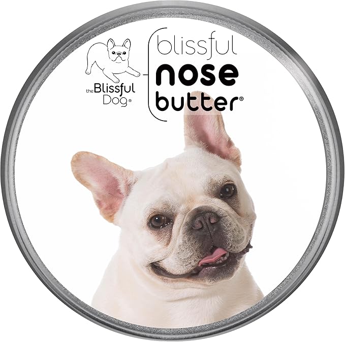 The Blissful Dog Cream French Bulldog Nose Butter, Versatile Dog Nose Balm for Dry Nose, Handcrafted Nose Moisturizer, Easy-to-Apply Dog Essentials, Unscented, 16 oz.