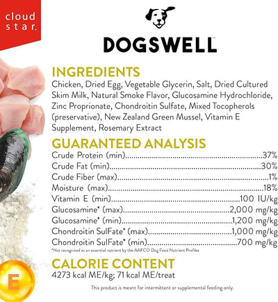 Dogswell Hip & Joint Grillers Dog Treats, Chicken, 12 oz. Pouch
