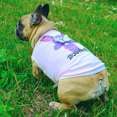 iChoue American Bully Shirts for Dogs Cartoon Bunny Print Clothes Easter Outfits Costumes Rabbit Vests Cotton Tank Tops Pitbull English Bulldog - Pink/XLarge