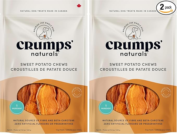 Crumps’ Naturals Sweet Potato for Pets,11.6-Ounce,(Pack of 2)