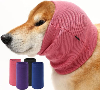 Dog Calming Hoodie Ear Muffs Noise Protection, Dog Hoodie Hematoma Ear Wrap, Ear Covers for Bath, Thunderstorms