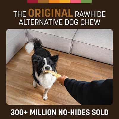 Earth Animal No Hide Strips - Natural Rawhide Free Dog Chew Strips, Venison - 16 Count (Pack of 4)