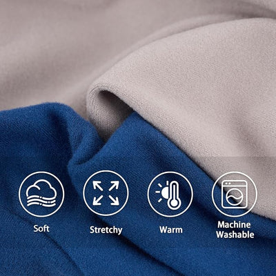 XPUDAC 3 Pack Fleece Dog Pajamas Winter Dog Clothes for Small Medium Dogs Boy Girl Warm Soft Puppy Outfit Pet Costume, Light Sky Blue, Navy, Light Gray, 551-M