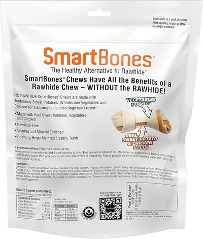 SmartBones Sweet Potato Dog Chews, Rawhide-Free Dog Chews Made With Real Meat and Vegetables, 6 Small (Pack of 1)