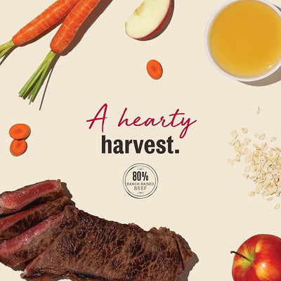 The Honest Kitchen Human Grade Dog Food Jerky Harvest Mini Bars: Beef Recipe With Carrots & Apples, 4 oz Bag
