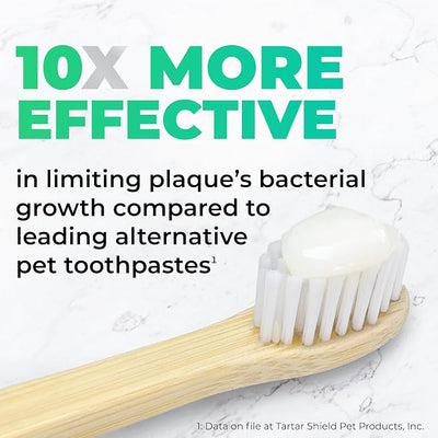 Tartar Shield® Pro Care Natural Coconut Toothpaste for Dogs & Cats, VOHC Accepted, Clinically Proven Plaque, Tartar & Halitosis Reduction, Human-Grade Ingredients, 3 oz.