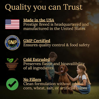Vizsla Multivitamins, 90 Count, Made in the USA with Real Bacon.