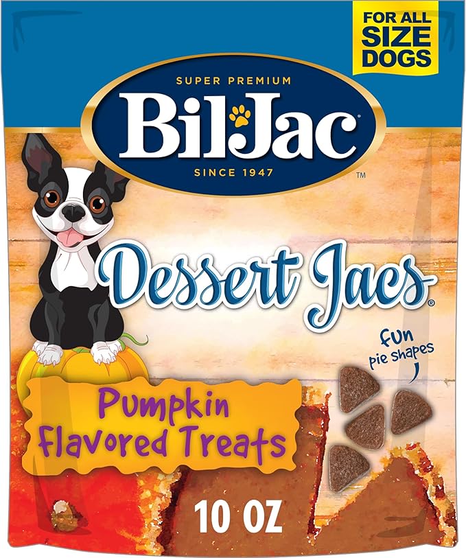 Bil-Jac Dessert Jacs Soft Treats for Dogs | Pumpkin Flavor Dog Treats | 10 oz