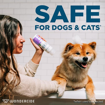 Wondercide - Flea & Tick Shampoo for Dogs and Cats - Flea and Tick Treatment with Natural Essential Oils - for Pets Over 4 Months - Powered by Plants - Rosemary - 12 Fl oz