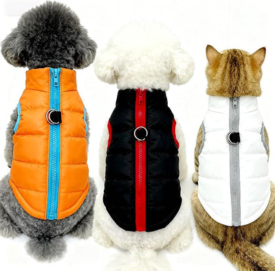 Winter Waterproof Windproof Vest Coat for Small Medium Dogs - Warm Jacket for Cold Weather (Not Suitable for Big Dogs) X-Black XL