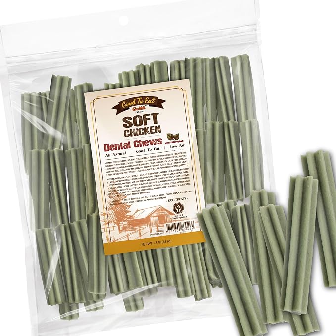 Soft Dog Treats, Multi-Angled All-Natural Dog Training Treats; High-Protein, Gluten-Free, Hypoallergenic, Grain-Free, Dental Chews, 1.5 lb