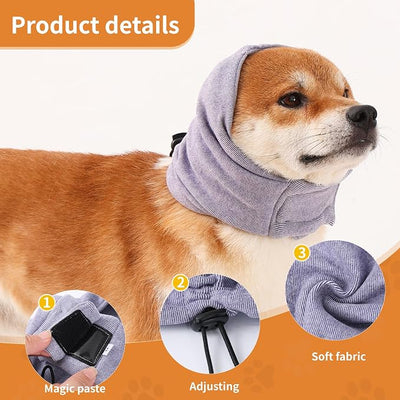 Dog Ear Muffs & Wrap - Noise Protection, Anxiety Relief & Winter Ear Covers for Bath & Thunderstorms