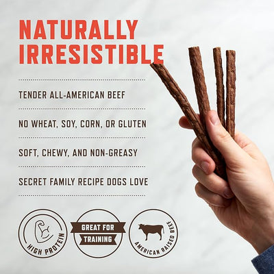 Rocco & Roxie Chicken Jerky Dog Treats, Soft Training Snacks Made in USA | High Value Training Treats for Dogs, Small & Large Breeds, Seniors & Puppies, Natural Jerky Chews for Rewarding Good Behavior