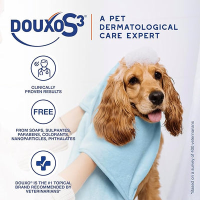 Douxo S3 PYO Pads, 3% Chlorhexidine Wipes for Dogs and Cats, Antiseptic Dog Wipes For Bacterial or Yeast Skin Infections, 0.5% Ophytrium Clinically Proven, 30 Pads