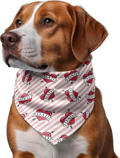 W Brings Bandana for Dogs | This Stunning Gorgeous Design Dog Bandana Scarf is Perfect Styling Accessory for Dogs Large, Medium & Small. One Size Fits All. (Medium - Large, DAD)