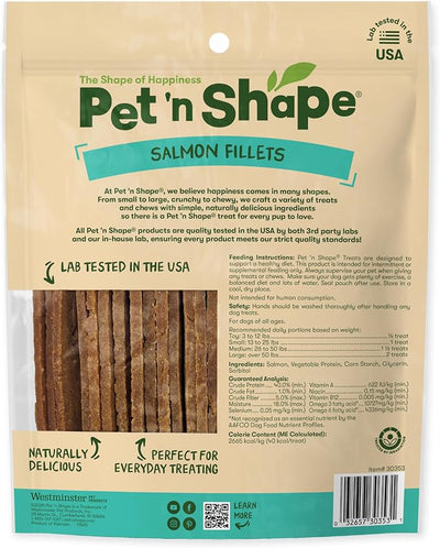 Pet 'n Shape Salmon Fillets, 16 oz - Healthy, Protein Rich Treats for Dogs (Pack of 2)