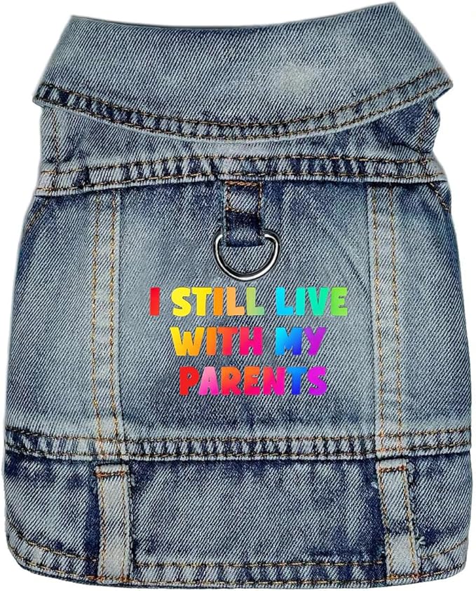 Small Dog Jean Jacket,Denim Pet Coat,Puppy Clothes Apparel(XX-Large) | Washed Classic Vest Overalls,Blue Breathable Outfit,Cat Costumes